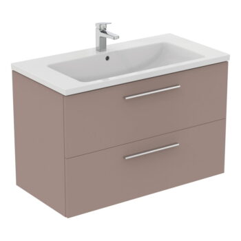 Sivobéžová závesná skrinka pod umývadlo 100x63 cm i.Life B – Ideal Standard - Image 9