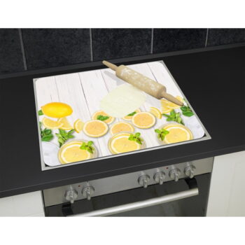 Kryt na stenu pri sporáku z tvrdeného skla 50x56 cm Lemons – Wenko - Image 2