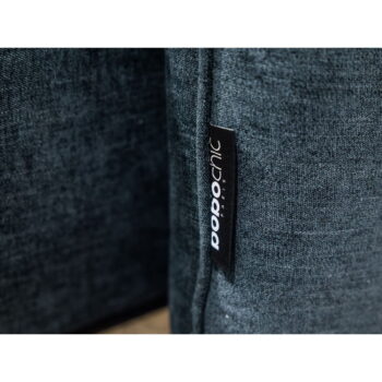 Tmavomodrá čalúnená dvojlôžková posteľ s úložným priestorom s roštom 160x200 cm Louise – Bobochic Paris – Obrázok 2