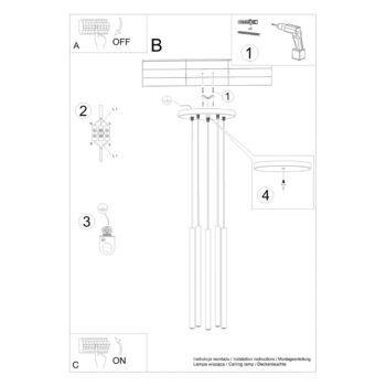 Krémové závesné svietidlo ø 25 cm Fideus – Nice Lamps - Image 9