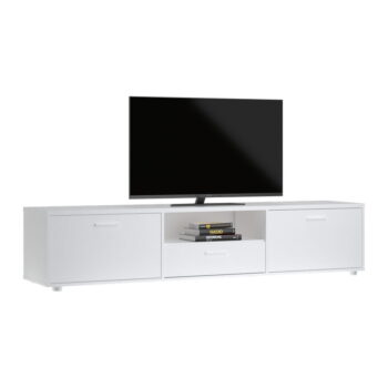 Biely TV stolík 177x38 cm Media – Tvilum – Obrázok 7
