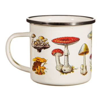 Krémový detský hrnček zo smaltu Vintage Mushroom - Sass & Belle - Image 4
