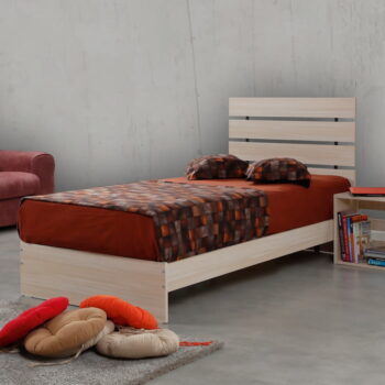 Jednolôžková posteľ v prírodnej farbe 90x200 cm Fuga – Kalune Design - Image 3