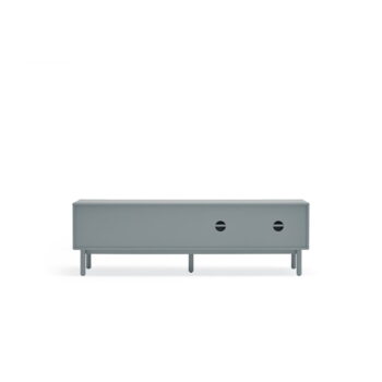 Modrý/sivý TV stolík 180x56 cm Corvo – Teulat - Image 4