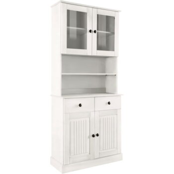 Biely kredenc z borovicového dreva 181x34 cm Mille – Støraa - Image 2