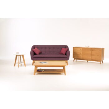 Nízka komoda v dekore duba v prírodnej farbe 149x75 cm Kensal – Woodman - Image 5