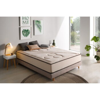 Tvrdý/stredne tvrdý penový obojstranný termoregulačný matrac 140x200 cm Tempus Gold – Moonia - Image 2