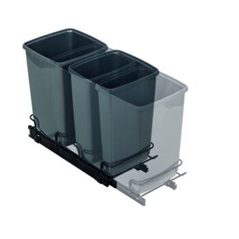 Súprava 2 sivých odpadkových košov Addis In-Cupboard Bin, 10 l - Image 5