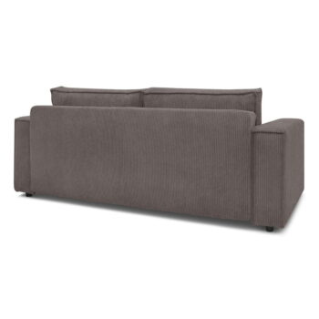 Tmavohnedá menčestrová rozkladacia pohovka 245 cm Nihad – Bobochic Paris - Image 8