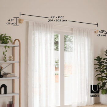 Oceľová roztiahnuteľná garniža 107 - 305 cm Bellwood - Umbra - Image 10