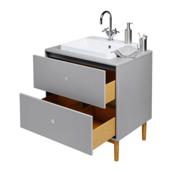 Sivá závesná skrinka s umývadlom bez batérie 80x62 cm Color Bath – Tom Tailor - Image 11