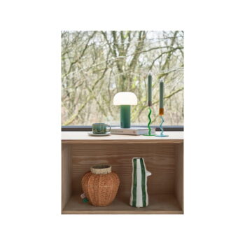 Biela/zelená LED stolová lampa (výška  22,5 cm) Styles – Villa Collection - Image 3