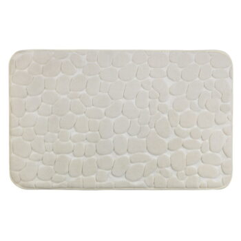 Béžová kúpeľňová predložka s pamäťovou penou Wenko Beige, 80 × 50 cm