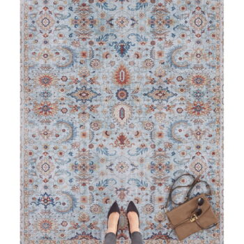 Modro-béžový koberec Nouristan Vivana, 160 x 230 cm – Obrázok 3