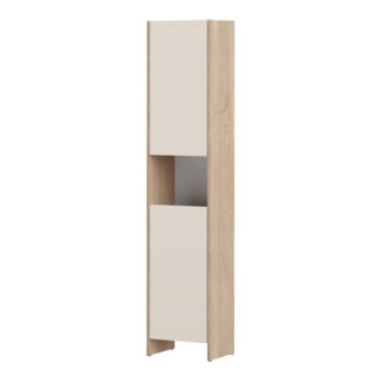 Béžová vysoká kúpeľňová skrinka v dekore duba 38x180 cm Biarritz - TemaHome – Obrázok 4
