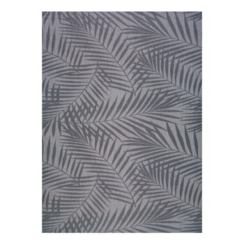 Sivý vonkajší koberec Universal Palm, 160 x 230 cm