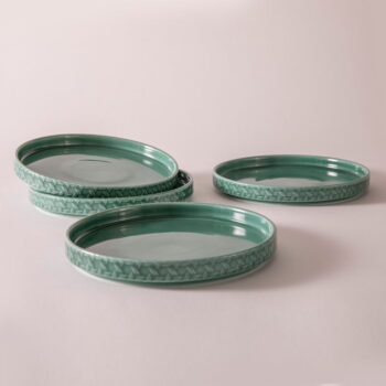 Tyrkysové dezertné porcelánové taniere v súprave 4 ks ø 20 cm Heath Jade – Ladelle - Image 3