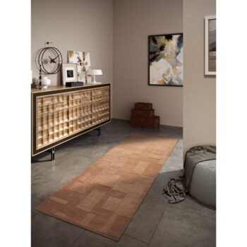 Hnedý ručne tkaný vlnený behúň 80x250 cm Wilhelmine – Villeroy&Boch - Image 2