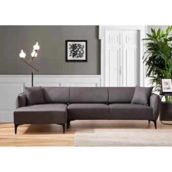 Tmavosivá rohová pohovka  Belissimo, ľavý roh – Balcab Home - Image 4