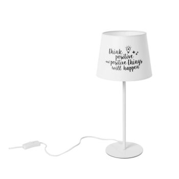 Čierno-biela stolová lampa SULION Positive - Image 4