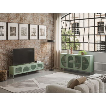 TV stolík v mentolovej farbe 180x50 cm Tayra – Marckeric – Obrázok 2