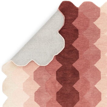 Ružový vlnený koberec 200x290 cm Hive – Asiatic Carpets - Image 6