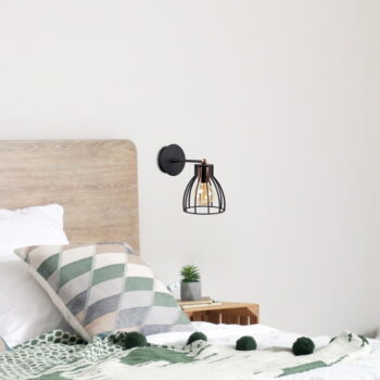 Nástenné svietidlo v čiernej a bronzovej farbe ø 15 cm Kemah – Opviq lights – Obrázok 2