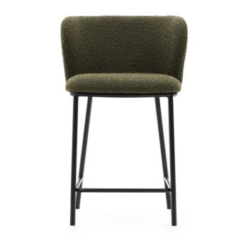Zelená barová stolička (výška sedadla 65 cm) Ciselia – Kave Home – Obrázok 2