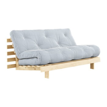 Biela/svetlo modrá rozkladacia pohovka 160 cm Roots - Karup Design