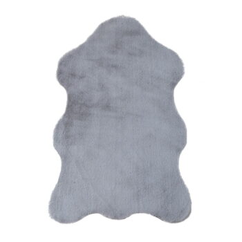 Svetlosivá syntetická kožušina 60x90 cm Caty – Ayyildiz Carpets