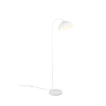 Biela stojacia lampa s kovovým tienidlom (výška 170 cm) Sierra – Trio - Image 3