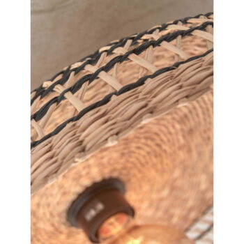 Stropné svietidlo s tienidlom z morskej trávy v čierno-prírodnej farbe ø 45 cm Pantanal – Good&Mojo – Obrázok 7