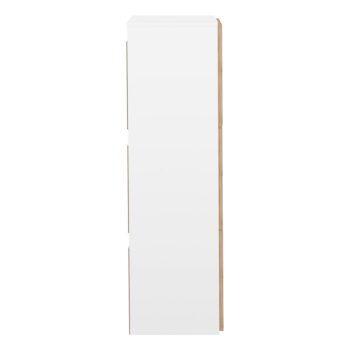Biela skrinka na topánky v dekore duba Bamboo - TemaHome - Image 6