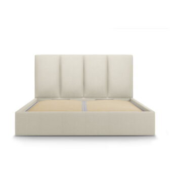 Béžová dvojlôžková posteľ Mazzini Beds Juniper, 180 x 200 cm - Image 2