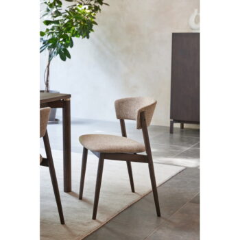 Hnedá/béžová jedálenská stolička Revere – Unique Furniture – Obrázok 6