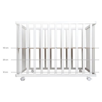 Biela detská ohrádka 100x75 cm Roba style – Roba – Obrázok 3
