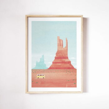 Plagát 30x40 cm Monument Valley - Travelposter - Image 3