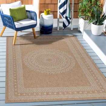 Vonkajší koberec v prírodnej farbe 120x170 cm Dhaka – Ayyildiz Carpets - Image 2