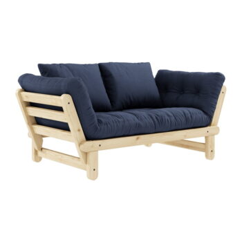 Rozkladacia pohovka s tmavomodrým poťahom Karup Design Beat Natural/Navy – Obrázok 3