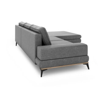 Sivá rozkladacia rohová pohovka Windsor & Co Sofas Planet, pravý roh - Image 4