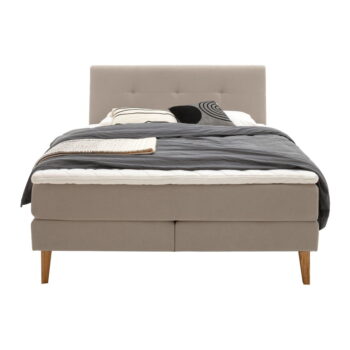Béžová boxspring posteľ 160x200 cm Stockholm – Meise Möbel - Image 11