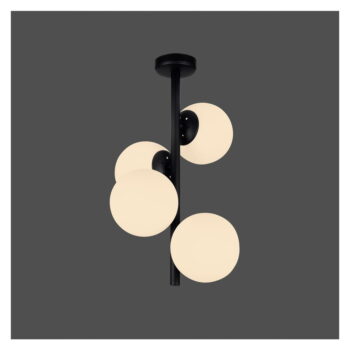 Čierne závesné svietidlo Squid Lighting Owl, výška 53 cm – Obrázok 2