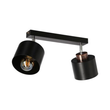 Čierne kovové stropné svietidlo 12x36 cm Olena - Candellux Lighting - Image 3