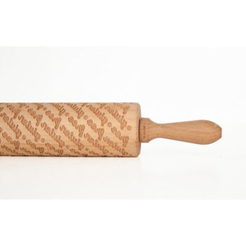 Drevený embosovaný valček na cesto Valek Gluten Free - Image 3