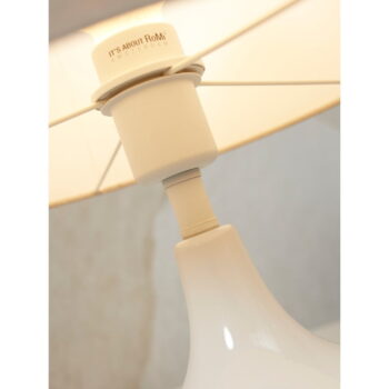 Krémovobiela stolová lampa s textilným tienidlom (výška  46 cm) Reykjavik – it's about RoMi - Image 4