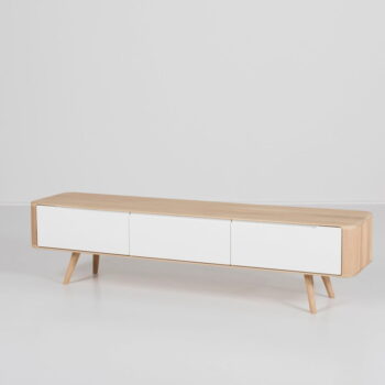 Televízny stolík z dubového dreva Gazzda Ena, 180 × 42 × 45 cm - Image 9