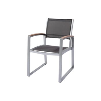 Sivé záhradné kreslo Ava – Garden Pleasure - Image 2