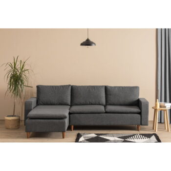 Sivá rohová pohovka (ľavý roh) Lungo – Balcab Home - Image 4