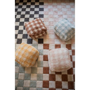 Svetloružovo-krémový prateľný ručne tkaný bavlnený koberec 120x160 cm Kitchen Tiles Rose – Lorena Canals - Image 11