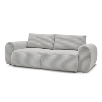 Svetlosivá menčestrová rozkladacia pohovka 257 cm Lucien – Bobochic Paris - Image 5